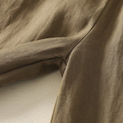 Buddha Stones Summer Plain Casual Frog-Button Women's Cotton Linen Harem Pants With Pockets