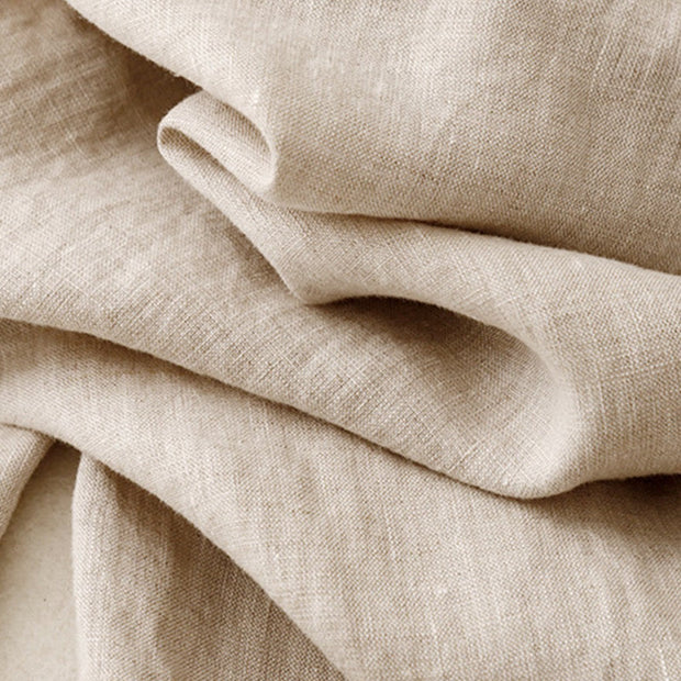 Buddha Stones Summer Plain Casual 7-8 Length Buttons Women's Cotton Linen Harem Pants With Pockets