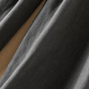Buddha Stones Summer Plain Casual 7-8 Length Wood ear Women's Cotton Linen Harem Pants With Pockets