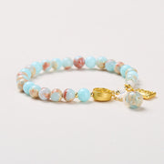 Buddha Stones Shoushan Stone Copper Coin Money From All Directions Wealth Bracelet