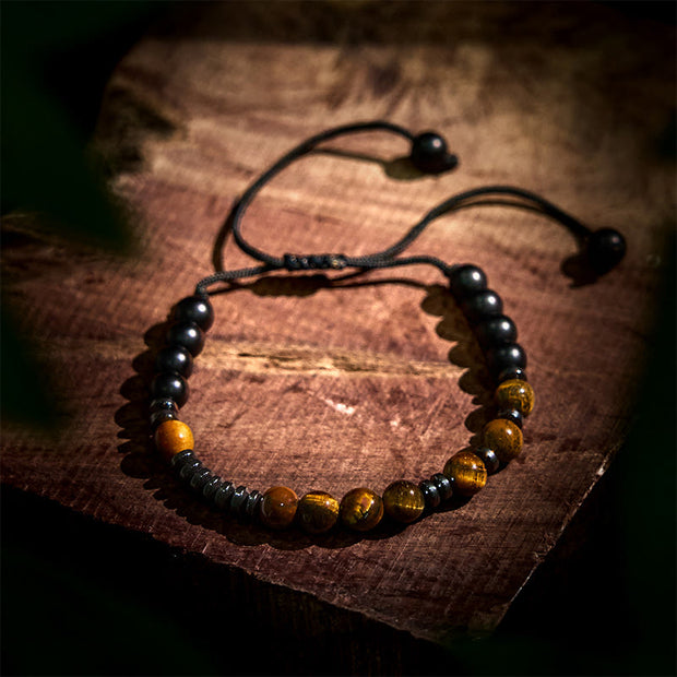 FREE Today: Protection and Strength 3Pcs Tiger Eye Lava Rock Bracelet Set