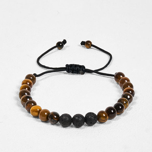 FREE Today: Protection and Strength 3Pcs Tiger Eye Lava Rock Bracelet Set