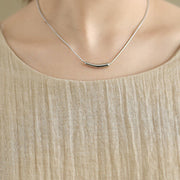 Buddha Stones Summer Casual Plain Design Crew Neck Short Sleeve Cotton Linen Blended Double Layer Midi Dress