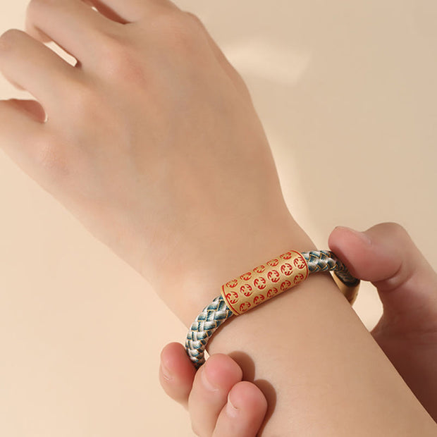 Buddha Stones Tibetan Hot Wheels Various Colors Rope Diamond Knot Luck Buckle Bracelet