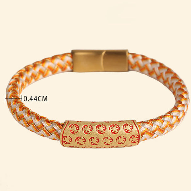 Buddha Stones Tibetan Hot Wheels Various Colors Rope Diamond Knot Luck Buckle Bracelet