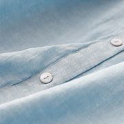 Buddha Stones Summer Casual Plain Front Button Design Cotton Linen Cardigan Maxi Dress With Pockets