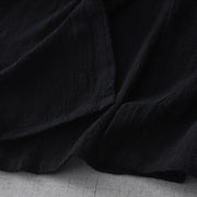 Buddha Stones Casual Summer Irregular Chinese Frog Button Design Women's Cotton Linen Coat