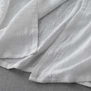 Buddha Stones Casual Summer Irregular Chinese Frog Button Design Women's Cotton Linen Coat