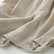 Buddha Stones Daily Casual Pure Color V-Neck Simple Buttons Design Sleeveless Midi Dress - image 9