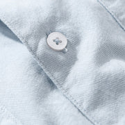 Buddha Stones Daily Casual Pure Color Lapel Men's Short Sleeve Cotton Linen Shirt With Pockets