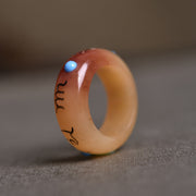 FREE Today: Protection and Luck Camel Bone Om Mani Padme Hum Carving Ring