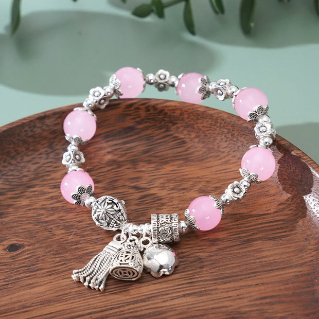 FREE Today: Inner Peace and Healing Amethyst Green Crystal Various Crystal Money Bags Lotus Bracelet