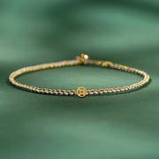 Buddha Stones Colorful Rope Luck Coin Bead Abundance Extra Thin Braided Bracelet