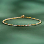 Buddha Stones Colorful Rope Luck Coin Bead Abundance Extra Thin Braided Bracelet