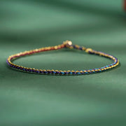 FREE Today: Luck Strength Colorful Rope Coin Bead Extra Thin Braided Bracelet