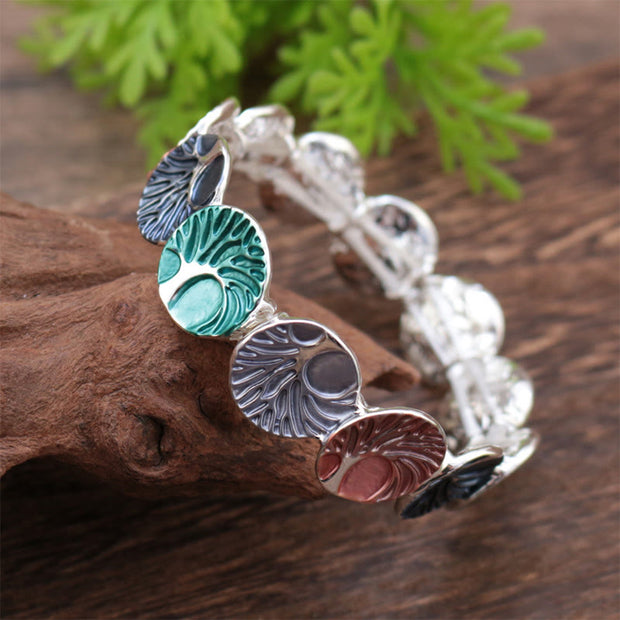 FREE Today: Unity and Enlightenment The Tree Of Life Enamel Alloy Bracelet