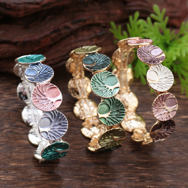 FREE Today: Unity and Enlightenment The Tree Of Life Enamel Alloy Bracelet