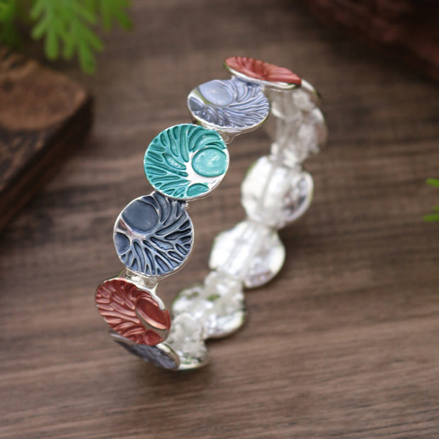 FREE Today: Unity and Enlightenment The Tree Of Life Enamel Alloy Bracelet