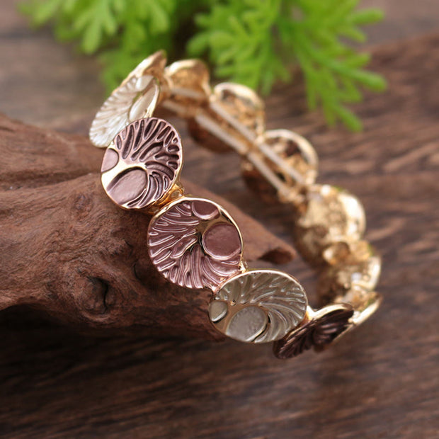 FREE Today: Unity and Enlightenment The Tree Of Life Enamel Alloy Bracelet
