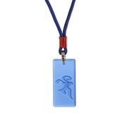 Buddha Stones Tibetan Green Tara Medicine Buddha Sanskrit Pattern Liuli Crystal Protection Necklace Pendant