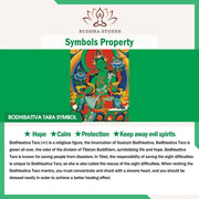 Buddha Stones Tibetan Green Tara Medicine Buddha Sanskrit Pattern Liuli Crystal Protection Necklace Pendant