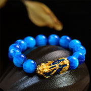 Buddha Stones Colorful Sea Willow Color Change PiXiu Positive Healing Bracelet