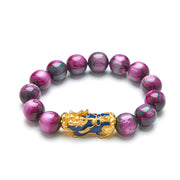 Buddha Stones Colorful Sea Willow Color Change PiXiu Positive Healing Bracelet