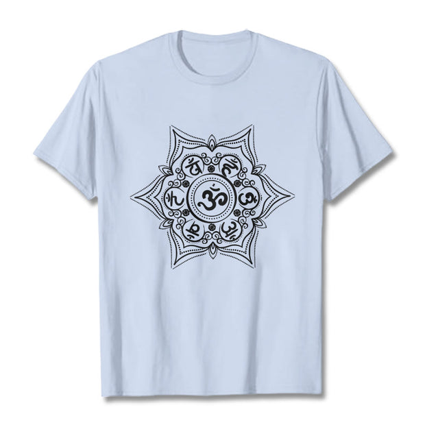 Buddha Stones Mandala Om Mani Padme Hum Tee T-shirt