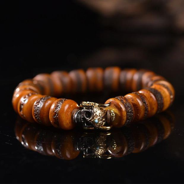 Buddha Stones Vintage Tibetan Camel Bone Yak Bone Balance Bracelet