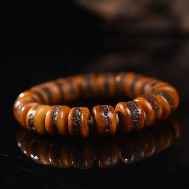 Buddha Stones Vintage Tibetan Camel Bone Yak Bone Balance Bracelet