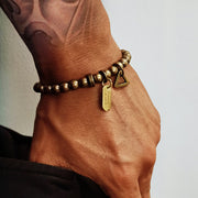 Buddha Stones Retro Pure Copper Brass Luck Bracelet