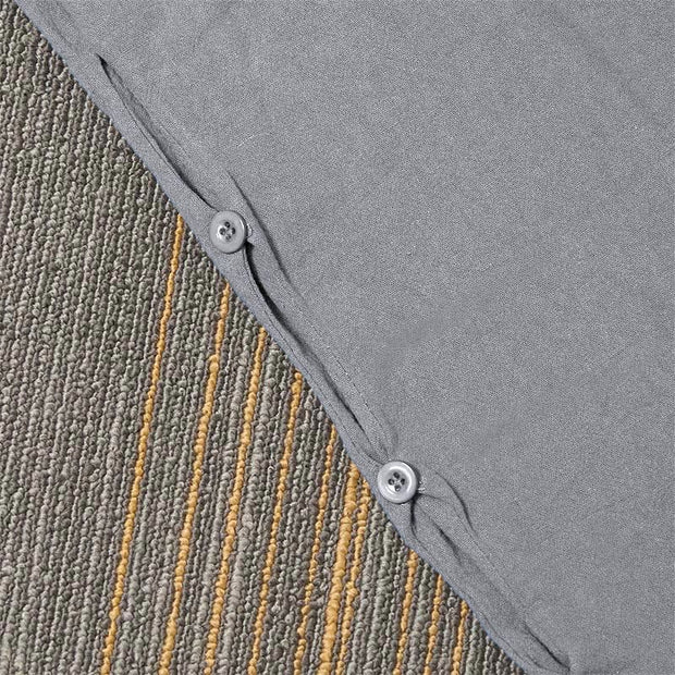 Buddha Stones Casual Pure Color Hollow Button Cuff Design Women's Cotton Linen Pants With Pockets