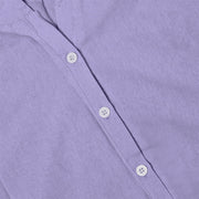 Buddha Stones Casual Plain Button Notched Collar Women's Short Sleeve Shirt