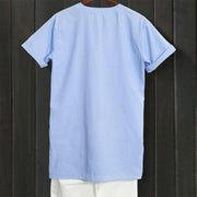 Buddha Stones Casual Plain Button Notched Collar Women's Short Sleeve Shirt