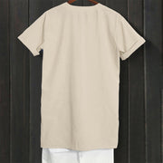 Buddha Stones Casual Plain Button Notched Collar Women's Short Sleeve Shirt