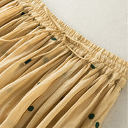 Buddha Stones Artistic Vintage Dot Pattern Women's Pleated Skirt - image 26