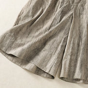 Buddha Stones Summer Casual Tie-dye Plain Cotton Women's Shorts With Pockets