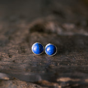 Buddha Stones Vintage 925 Sterling Silver Lazurite Balance Earrings