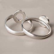 Buddha Stones Natural 925 Sterling Silver Pink Crystal Adjustable Warmth Ring - image 12