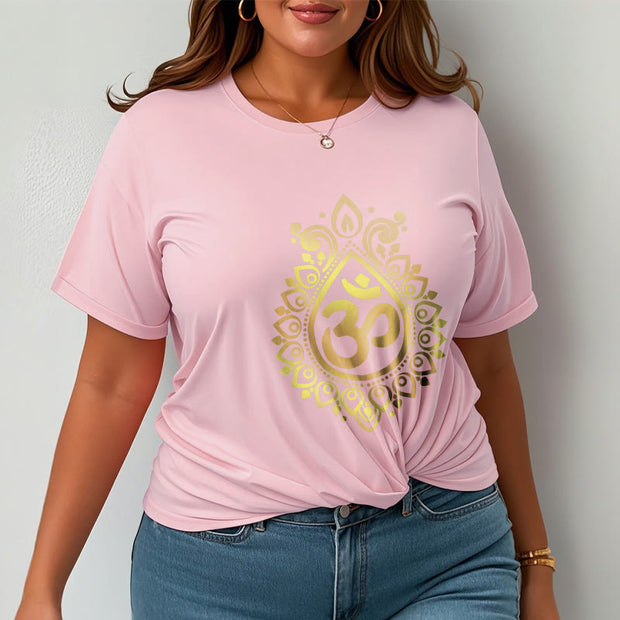 Buddha Stones Water Drop OM Design Tee T-shirt