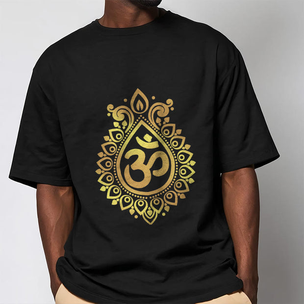 Buddha Stones Water Drop OM Design Tee T-shirt