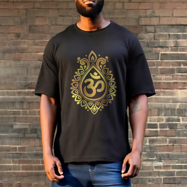 Buddha Stones Water Drop OM Design Tee T-shirt