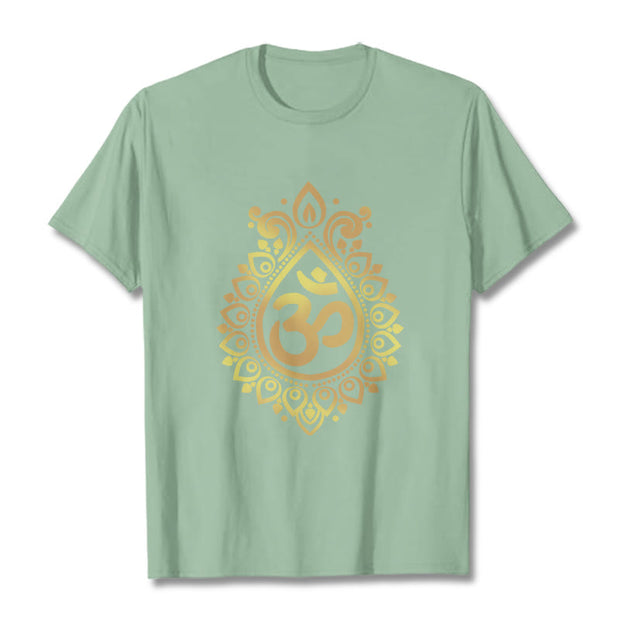 Buddha Stones Water Drop OM Design Tee T-shirt