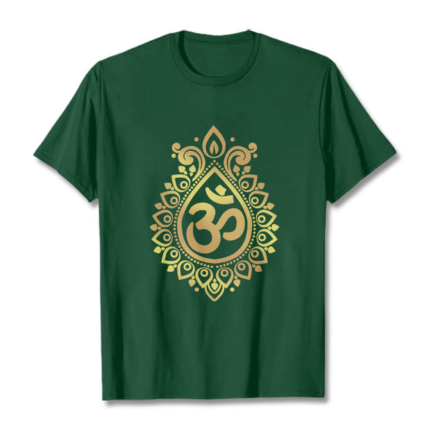 Buddha Stones Water Drop OM Design Tee T-shirt
