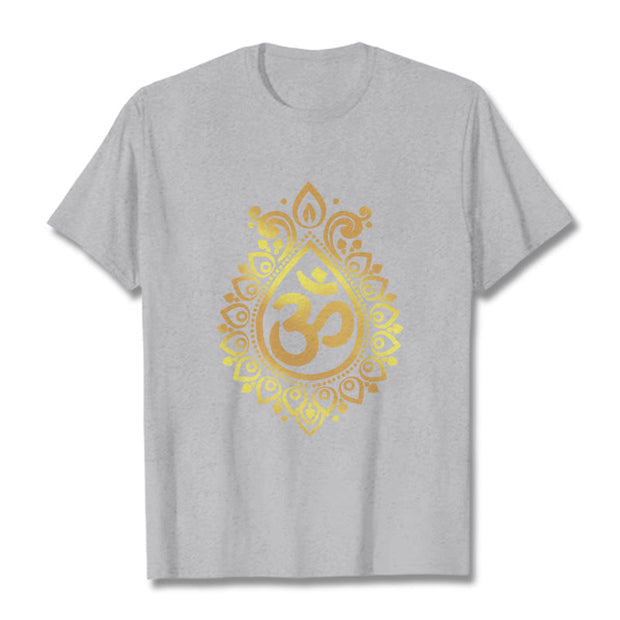 Buddha Stones Water Drop OM Design Tee T-shirt