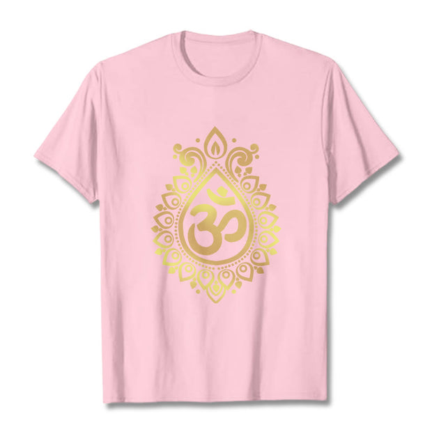 Buddha Stones Water Drop OM Design Tee T-shirt
