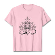 Buddha Stones Lotus Flower Sun Design Tee T-shirt