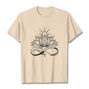 Buddha Stones Lotus Flower Sun Design Tee T-shirt