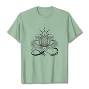 Buddha Stones Lotus Flower Sun Design Tee T-shirt