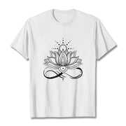 Buddha Stones Lotus Flower Sun Design Tee T-shirt